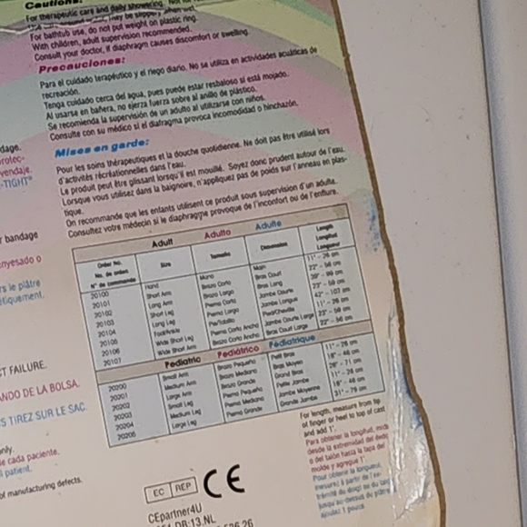 Seal-Tight  Pediatric Arm Waterproof Arm Cast Cover and Bandage Protector M  NEW - Picture 3 of 6